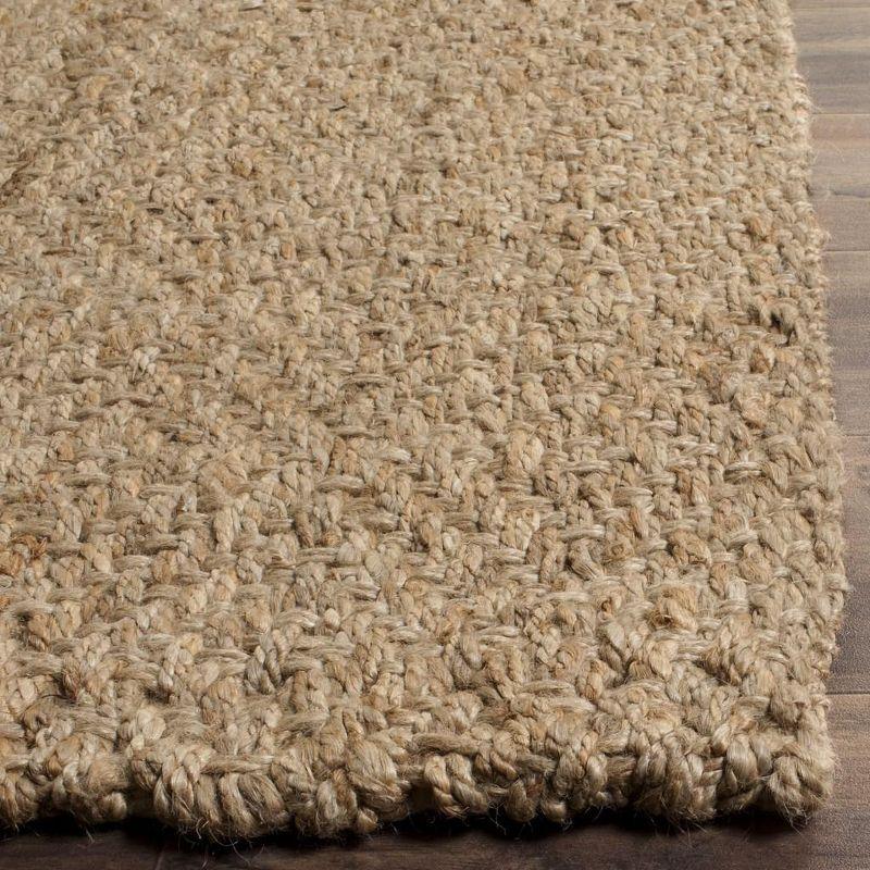 Natural Jute Geometric Flat Woven Runner Rug