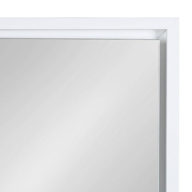 27.7" x 22.9" Silver and Gold Full Length Rectangular Mirror