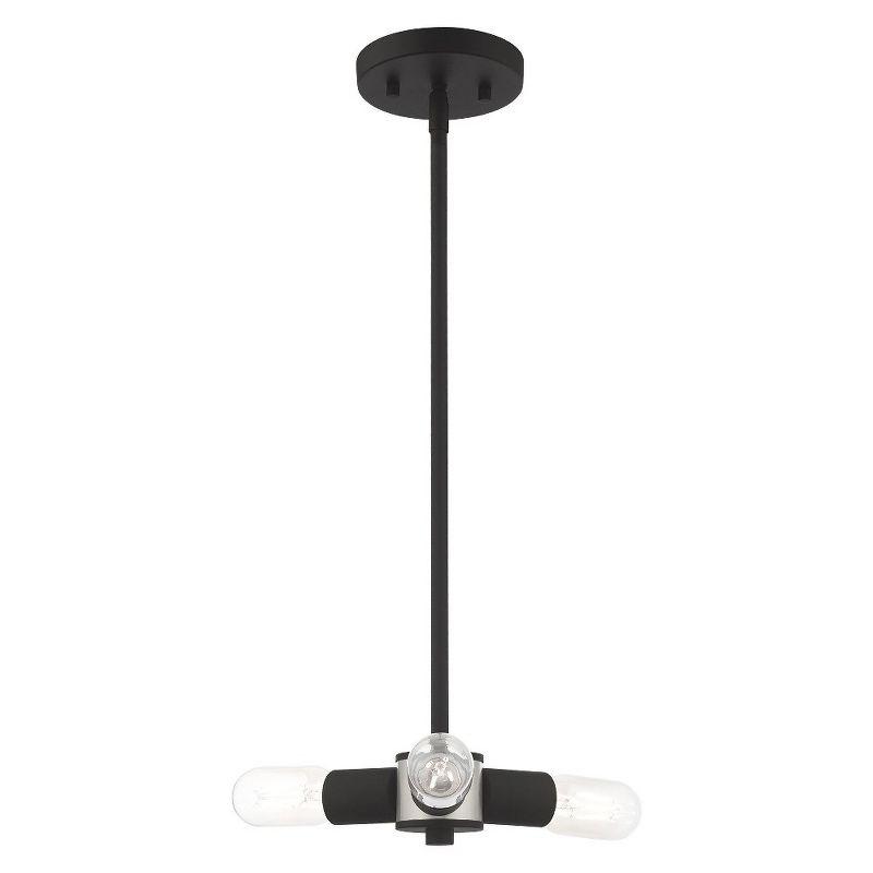 Livex Lighting Copenhagen 3 - Light Chandelier in  Black