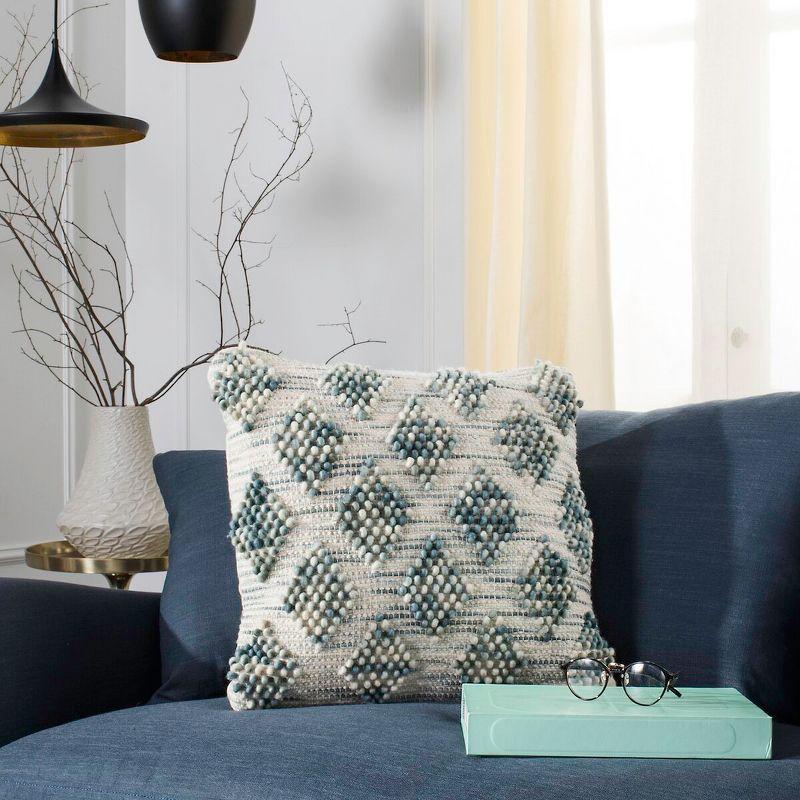 Geometric Wool Throw Pillow