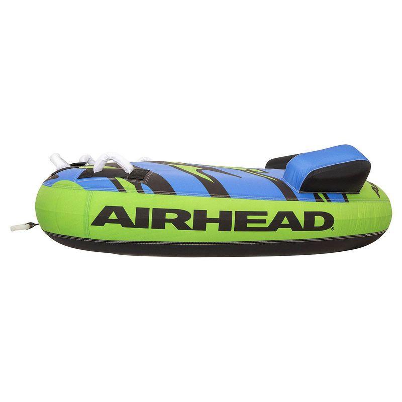 Airhead AHSH-T1 Shield Single Person Towable Inflatable Water Tube with Speed Safety Valve for Quick Inflation and 4 Nylon Handles