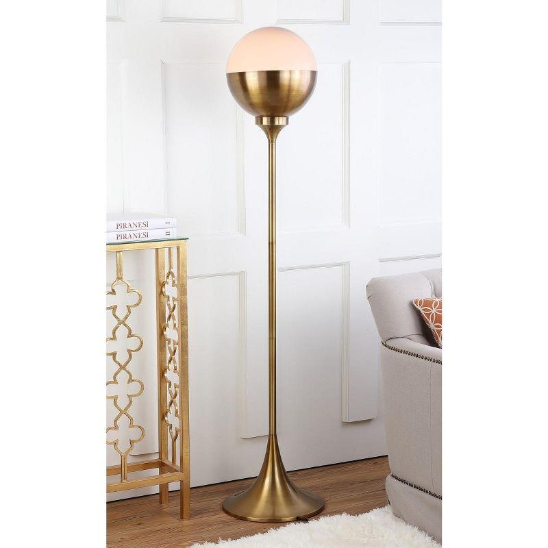 Renato Floor Lamp - Brass Gold - Safavieh