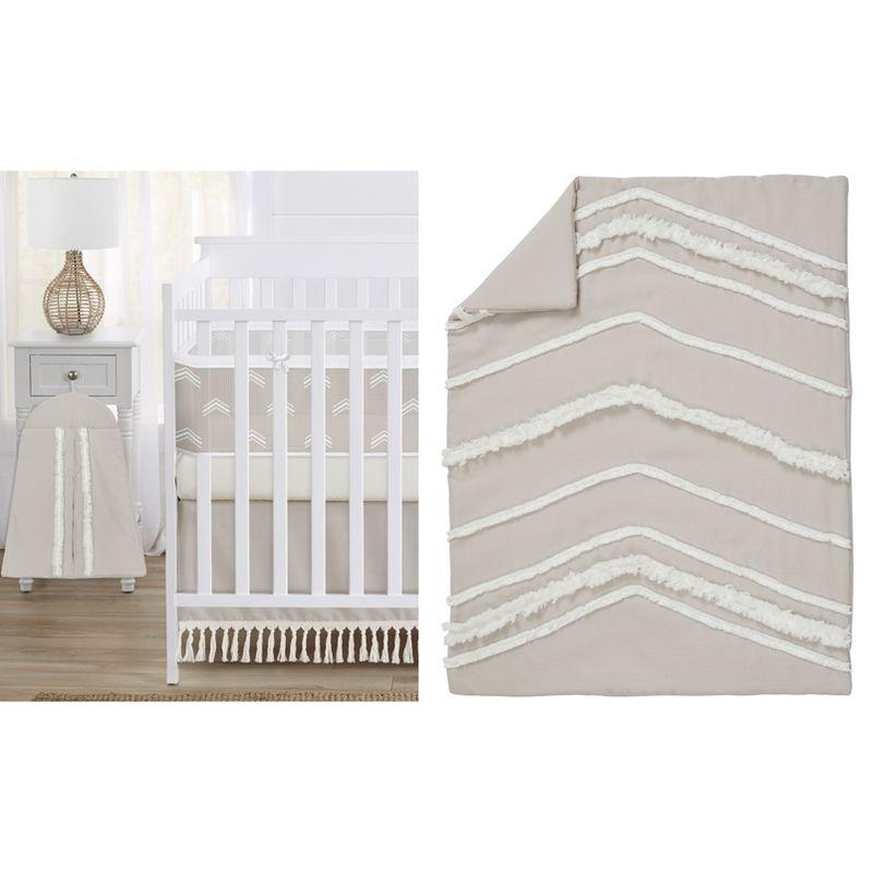 Sweet Jojo Designs Boho Fringe 4 Piece Crib Bedding Set