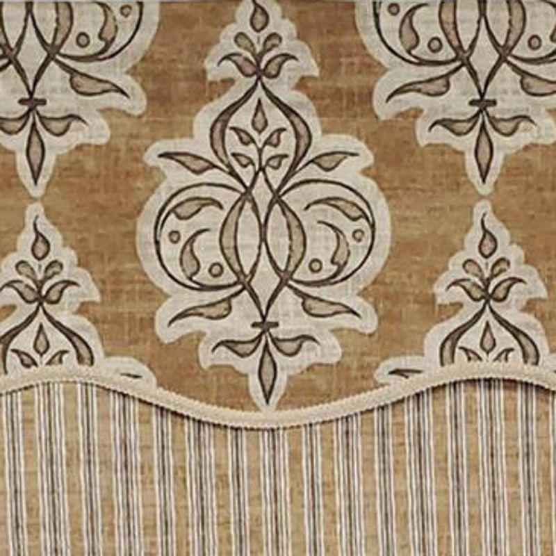 RLF Home Luxurious Modern Design Classic Jenna Glory Style Window Valance 50" x 16"