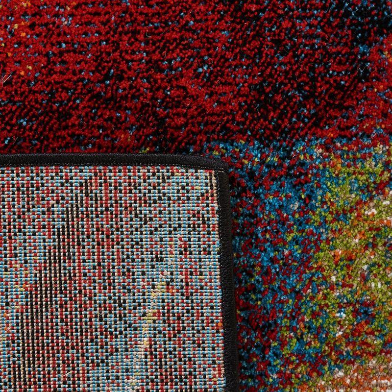 Glacier GLA126 Power Loomed Indoor Runner - Red/Green - 2'3"x18' - Safavieh