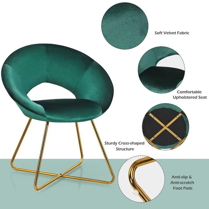 Everly Quinn 18'' H Velvet Upholstered Armchair
