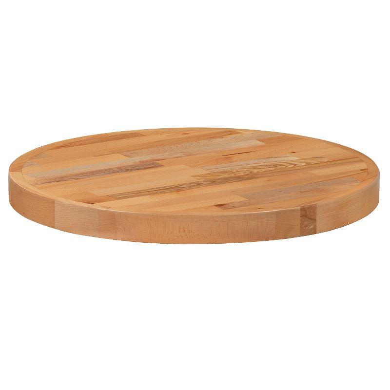 Mayfair 29" Round Butcher Block Style Table Top