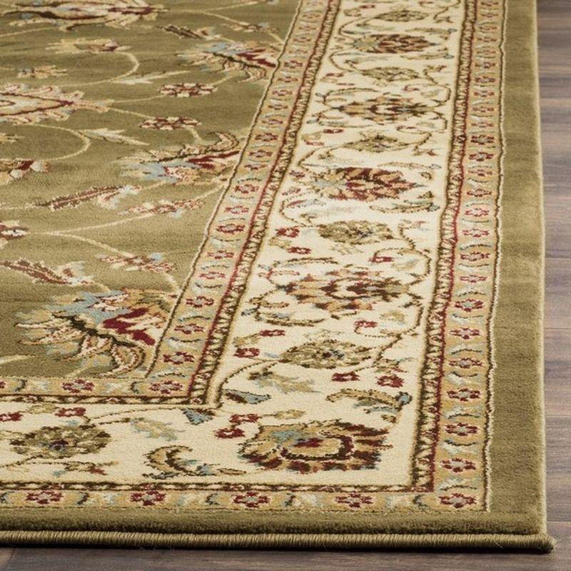 Lyndhurst LNH553 Power Loomed Area Rug - Green/Ivory - 4'x6' - Safavieh.