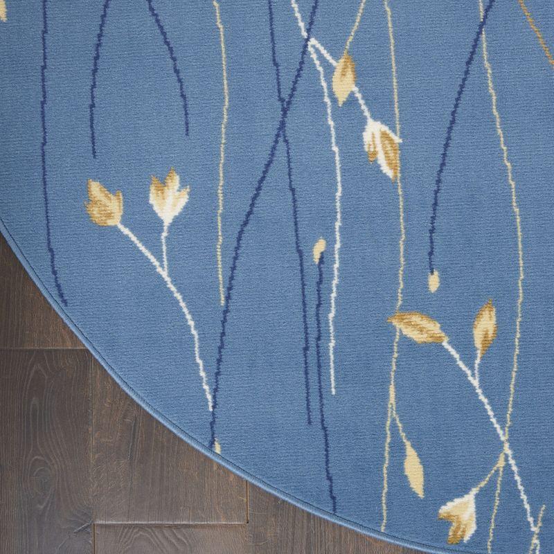 Nourison Grafix Flowing Vines and Blooms Indoor Area Rug