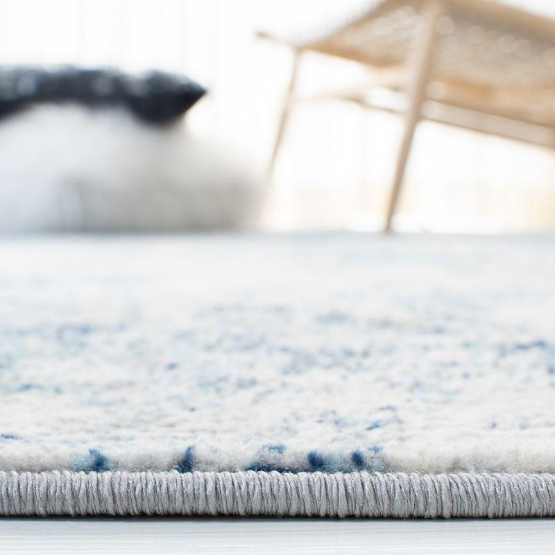 Brentwood BNT822 Power Loomed Area Rug - Ivory/Navy - 9'x9' - Safavieh.