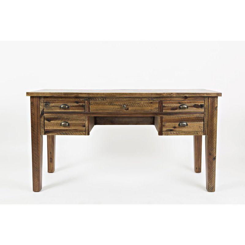 Jofran,Artisan's Craft Rustic Farmhouse Distressed Acacia 5-Drawer Desk