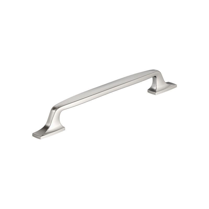 Amerock Highland Ridge 7-9/16 inch (192mm) Center-to-Center Polished Nickel Cabinet Pull