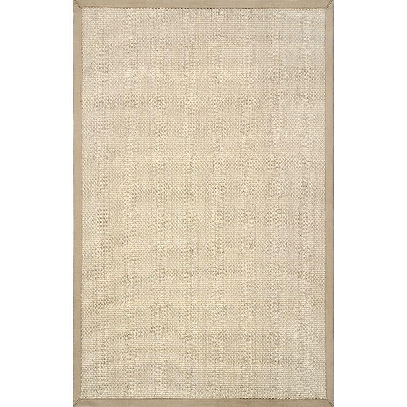 Bucolic Handmade Sisal and Cotton 3' x 5' Natural Area Rug