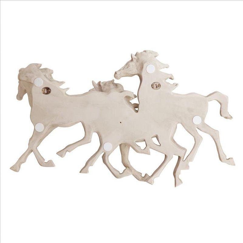 Design Toscano Los Tres Caballos del Castillo Alomar Wall Sculpture