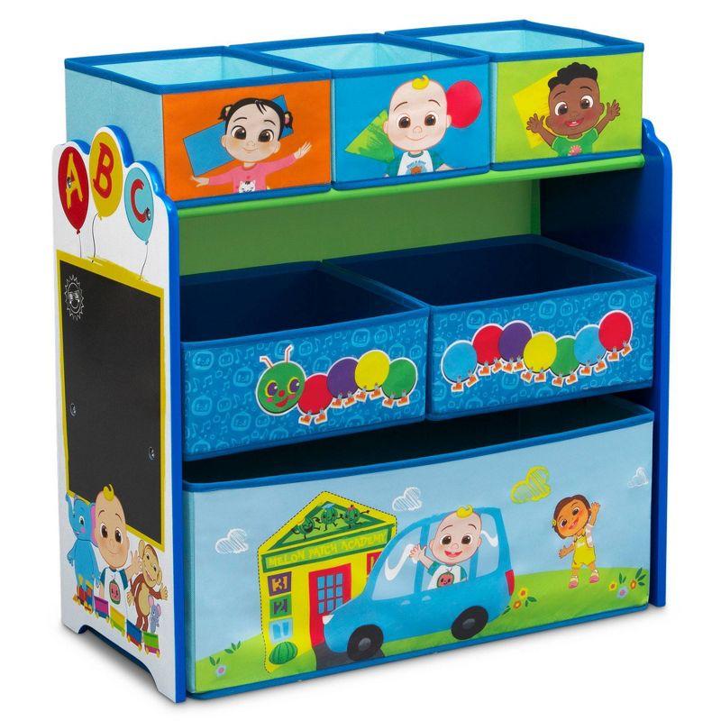 Cocomelon Design & Store 6 Bin Toy Storage Organizer - Greenguard Gold Certified