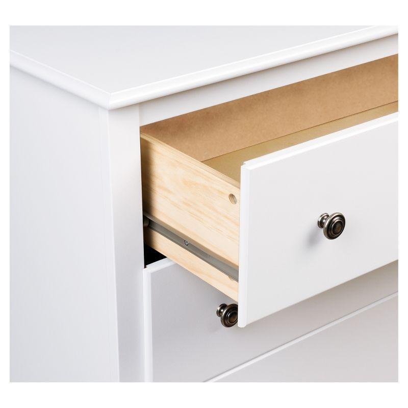 Fremont White 5-Drawer Tall Dresser in Laminated Composite Wood