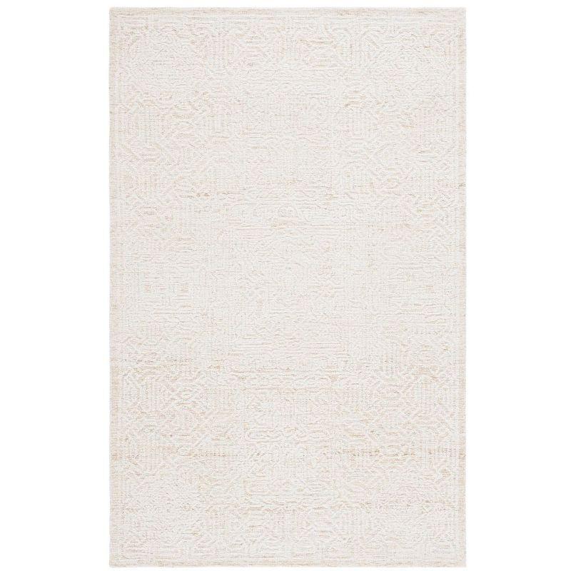 Ebony EBN104 Hand Tufted Indoor Area Rug - Gold/Ivory - 6'x9' - Safavieh