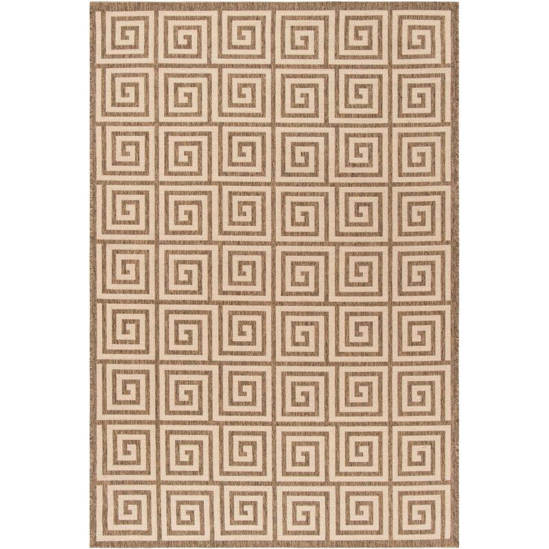 Linden LND129 Power Loomed Area Rug - Cream/Beige - 5'3"x7'6" - Safavieh