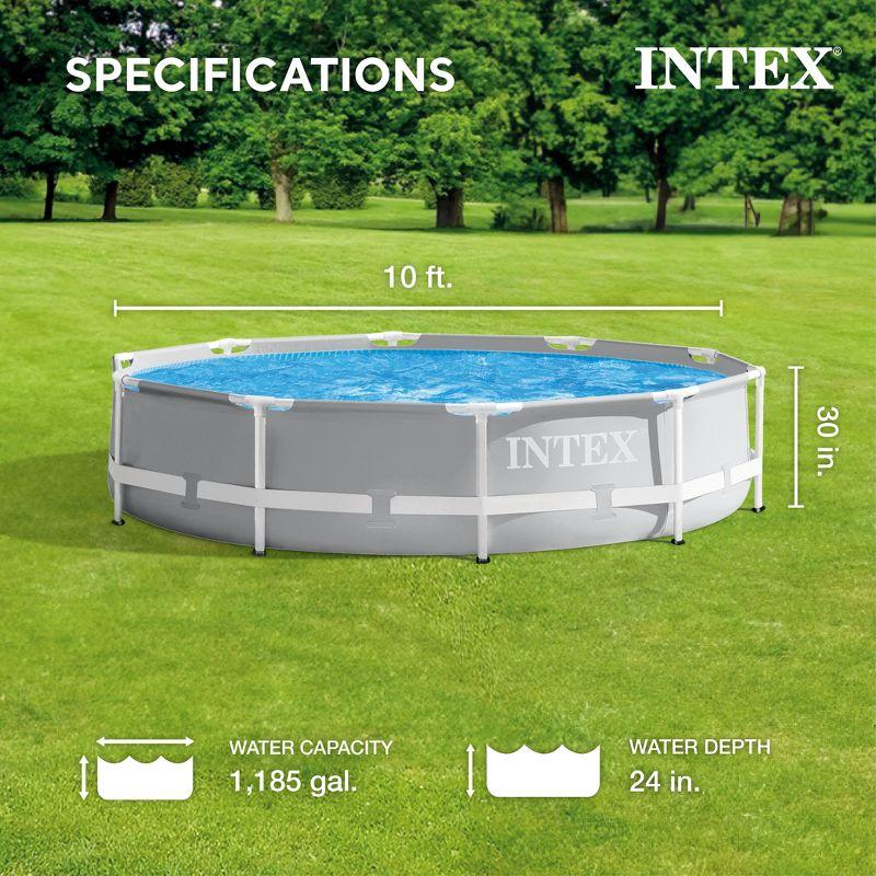 Intex 10ft x 30in Prism Frame Above Ground Pool Set with Pump