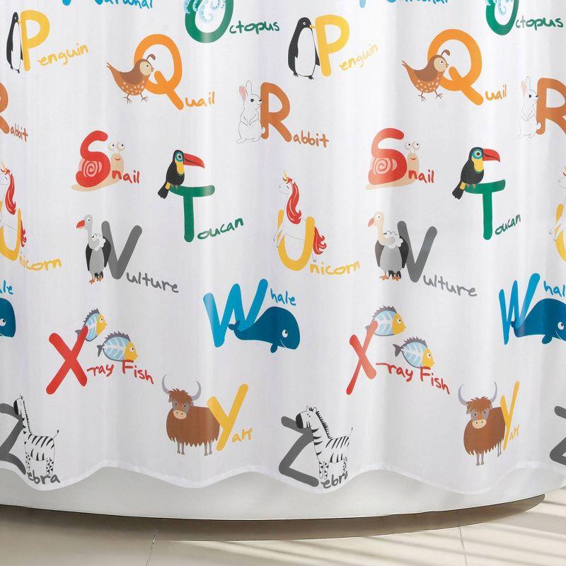 Animal Alphabet Kids' Shower Curtain - Allure Home Creations