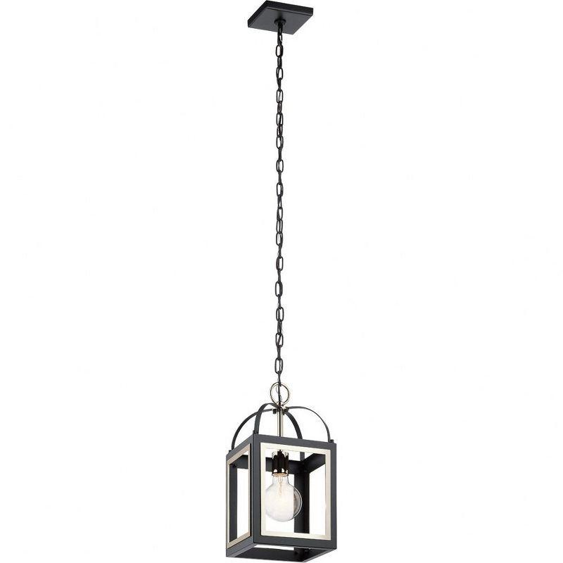 Vath™ 8" 1 Light Pendant Black