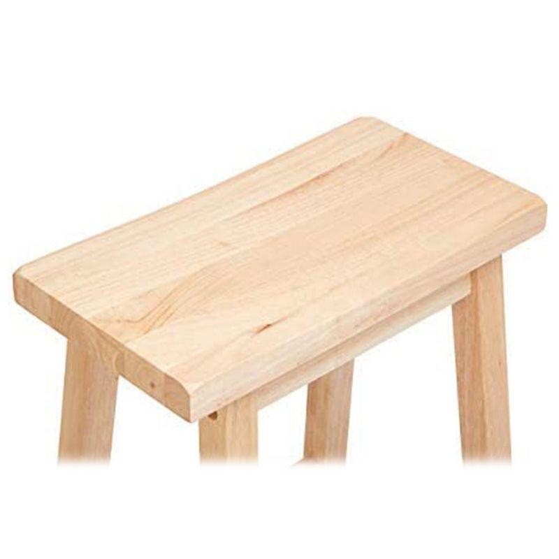 PJ Wood Solid Wood Accent Stool