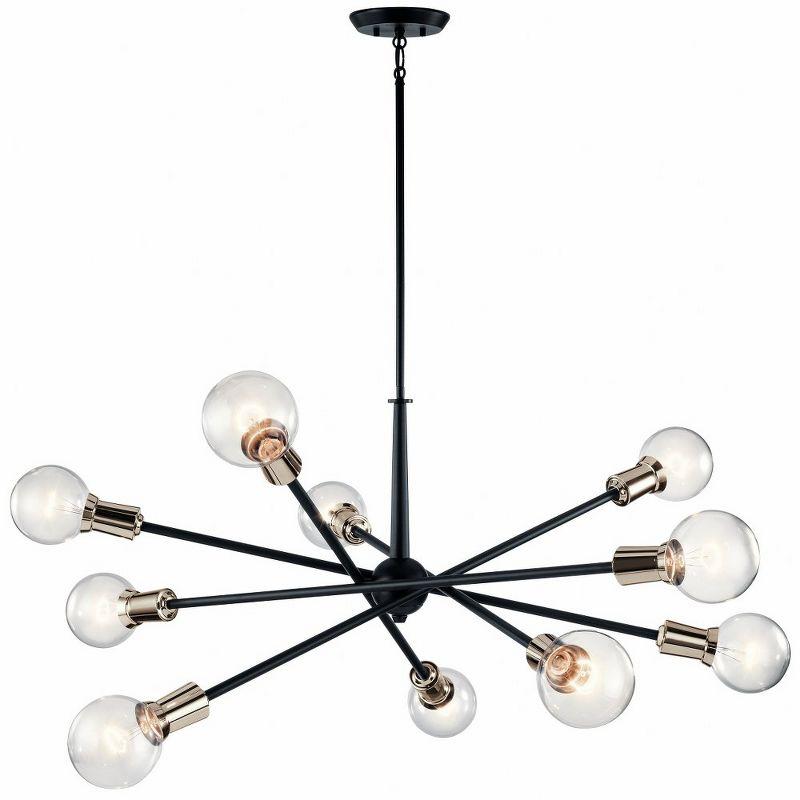 Armstrong 53.5" 10 Light Chandelier in Chrome