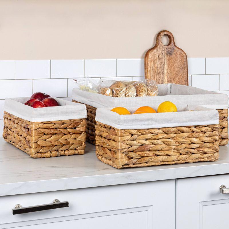 Wicker Coastal Wicker Basket - Set of 3