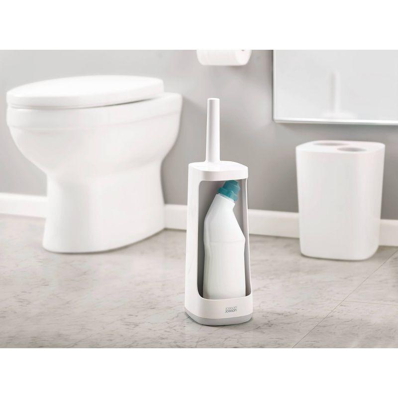 Joseph Joseph Flex Plus Anti-Drip Toilet Brush with Holder and Storage Caddy