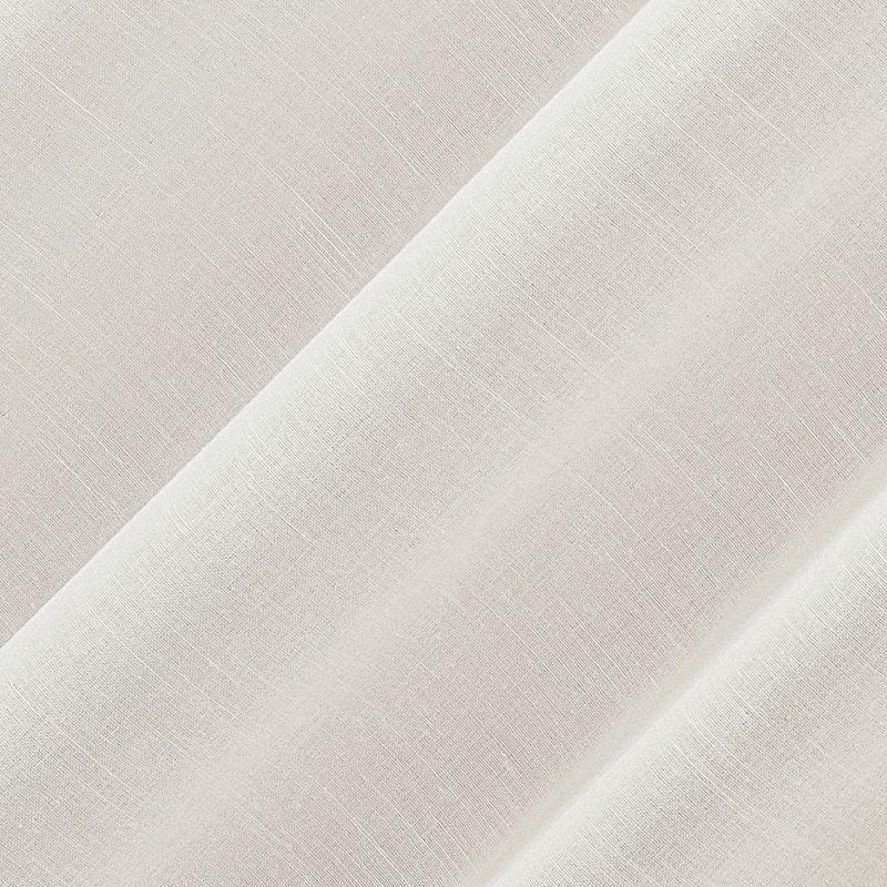 Ivory Sheer Linen Blend Grommet Top Curtain Panel 52" x 63"