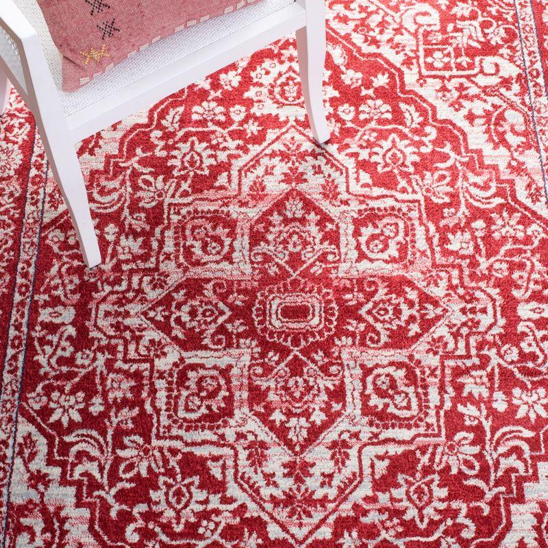 Brentwood BNT832 Power Loomed Indoor Accent Rug - Red/Ivory - 3'x5' - Safavieh