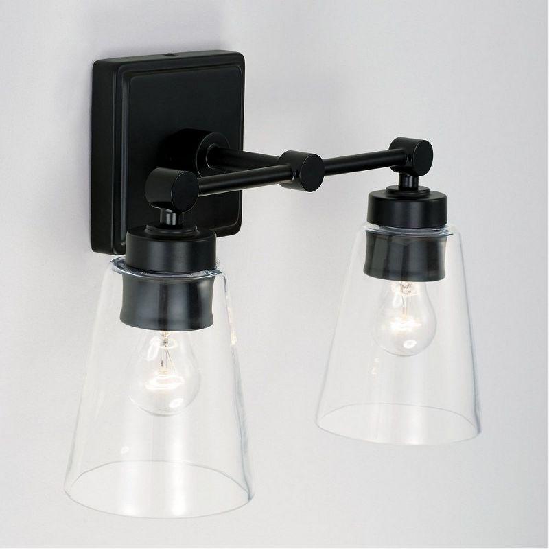 Capital Lighting Rory 2 - Light Vanity in  Matte Black