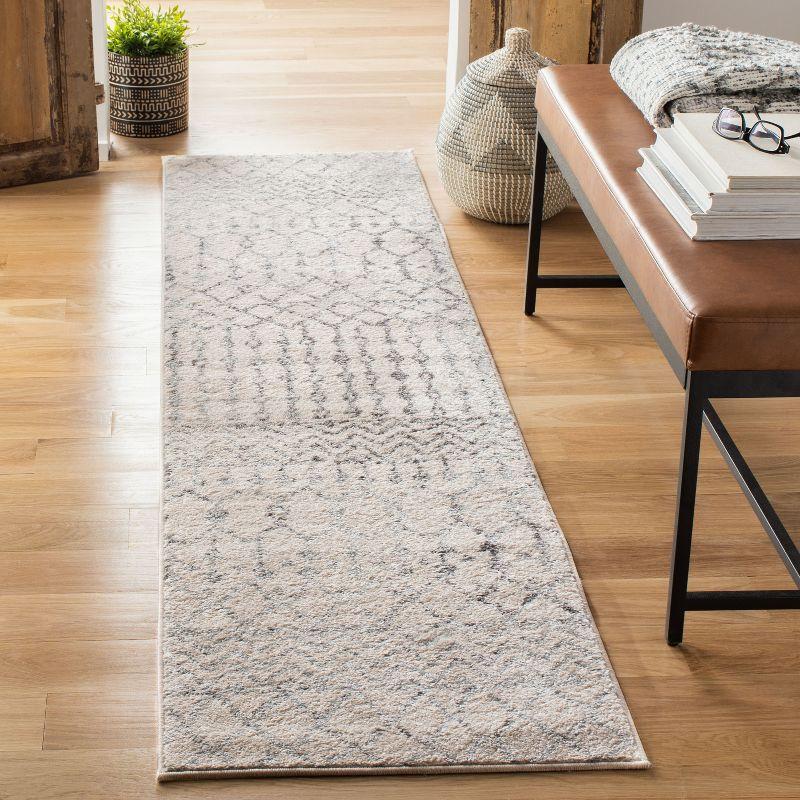 Tulum TUL270 Power Loomed Runner Rug - Ivory/Grey - 2'x7' - Safavieh.