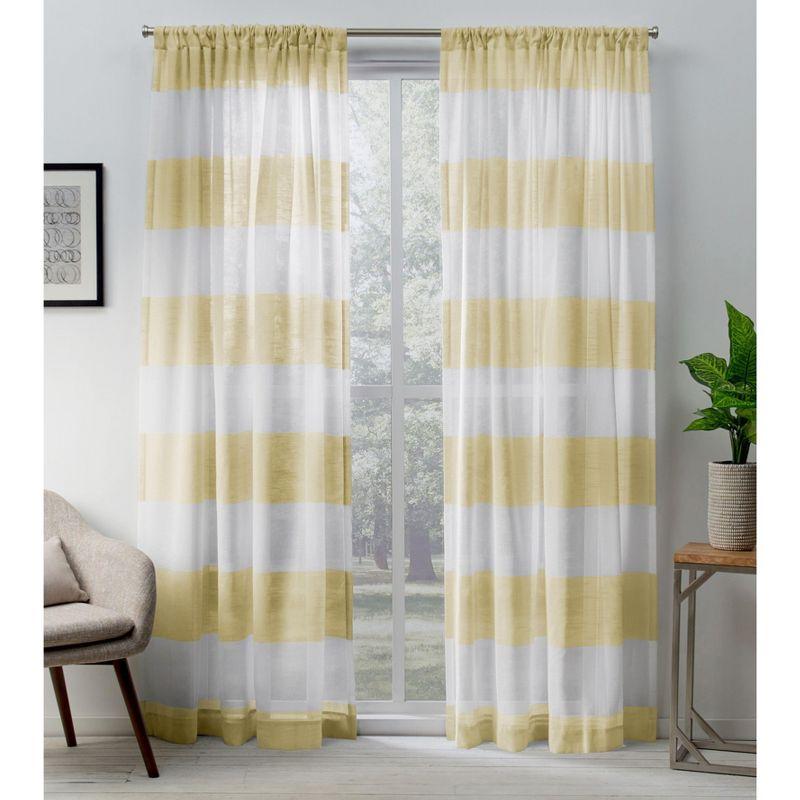 Darma Synthetic Sheer Curtain Pair