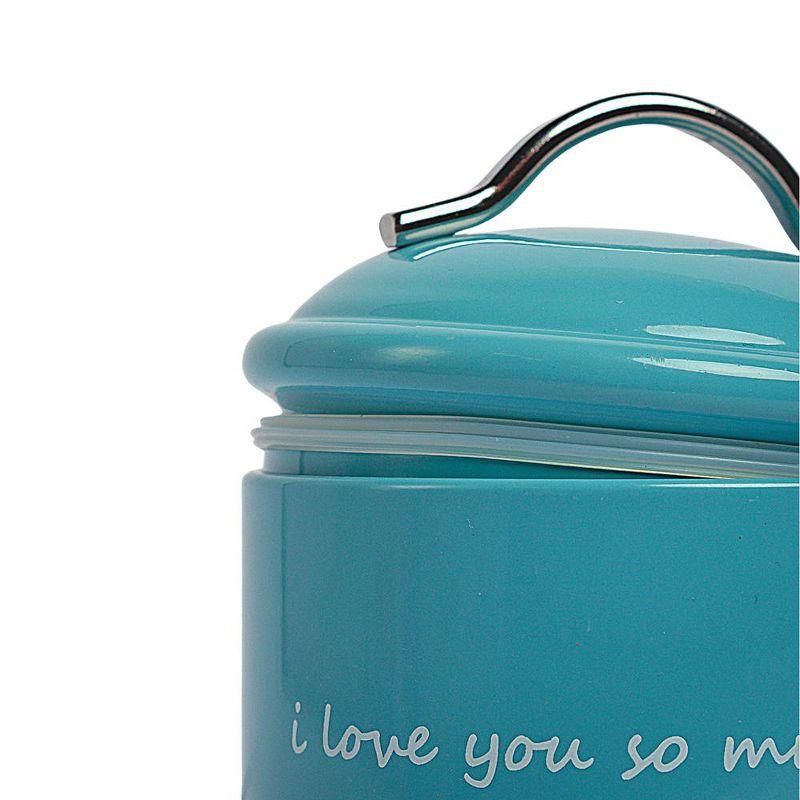 American Pet Supplies "I Love You So Much" Dog Treat Canister Gift Set – Airtight & Stylish Storage, Durable, Non-Toxic Material