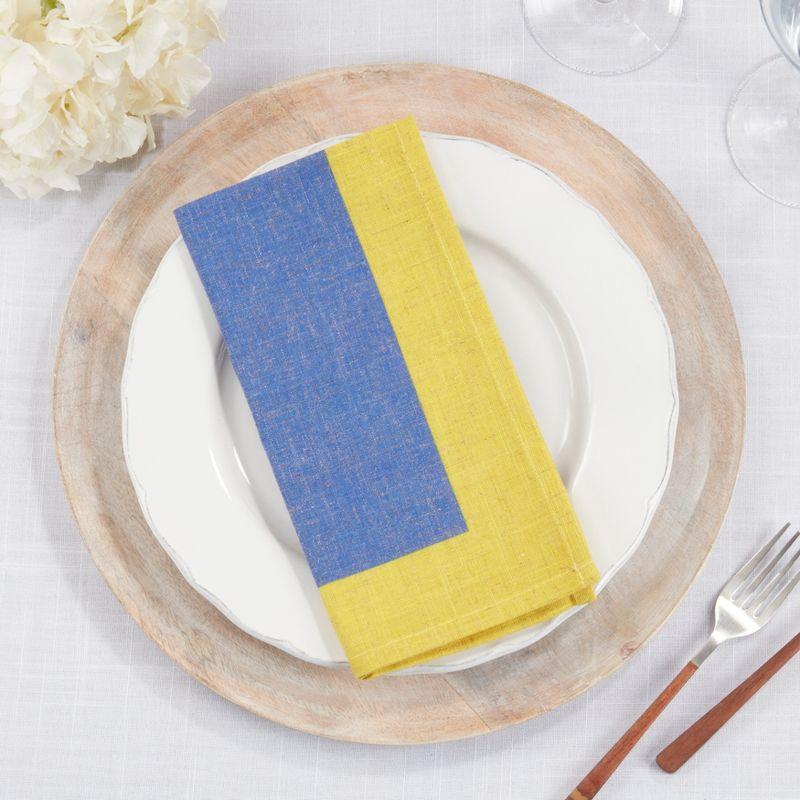 85% Polyester - 15% Linen No Pattern Rectangle Napkin