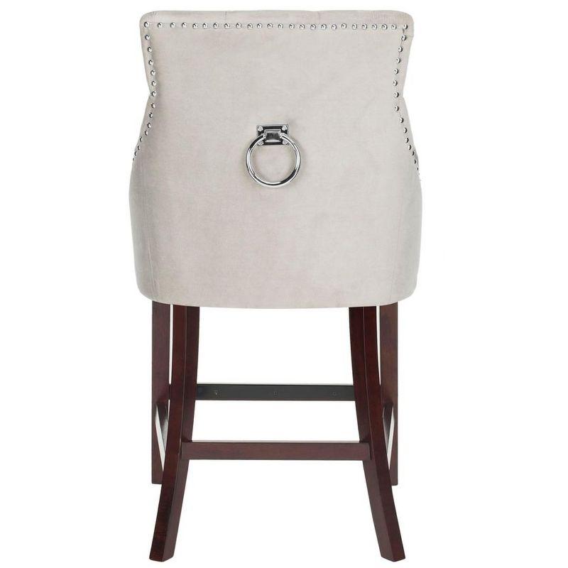 Balyon Upholstered Counter Stool with Solid Wood Frame