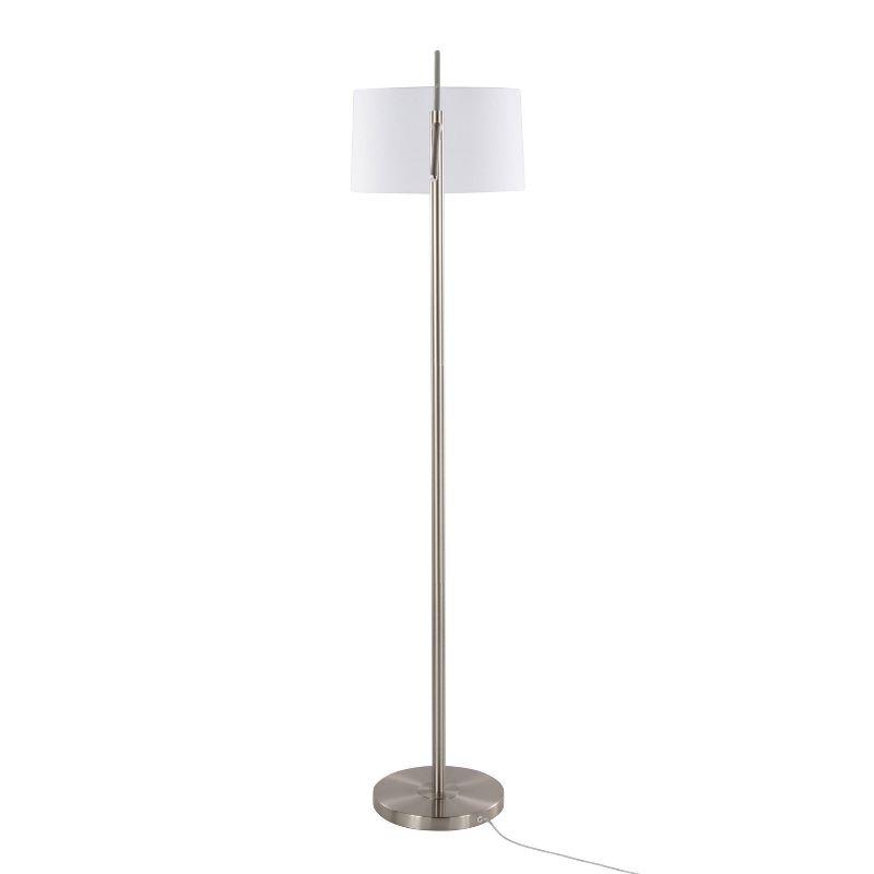 LumiSource Casper 69" Contemporary Metal Floor Lamp: UL Listed, Arc Design, Push Button Switch