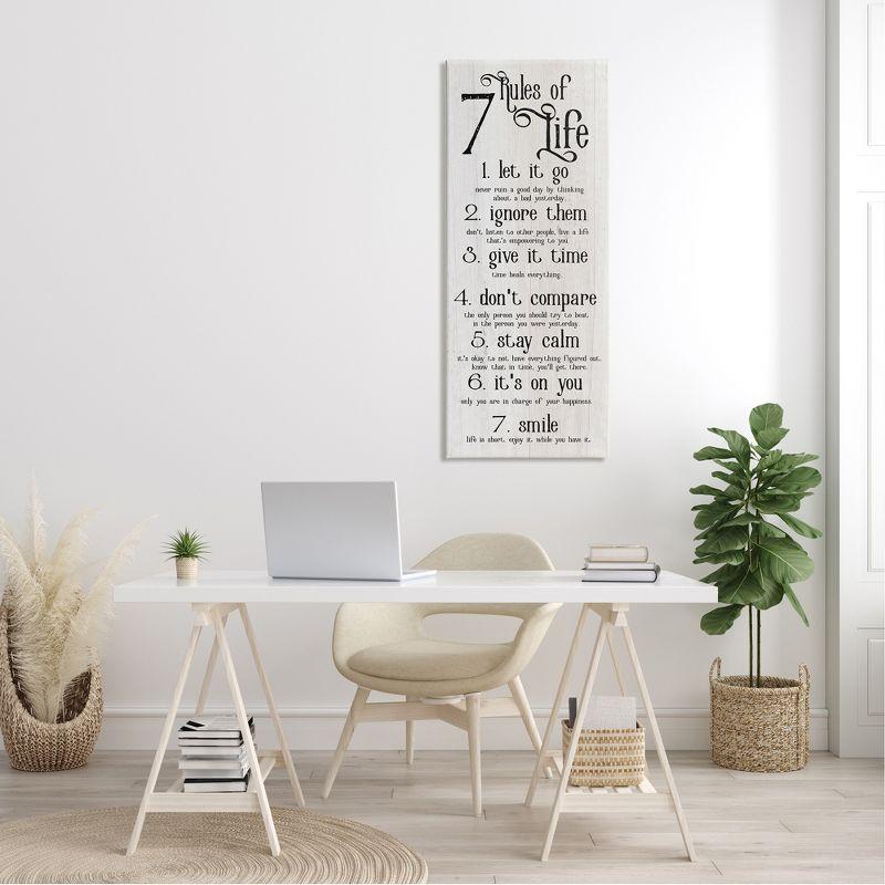 Stupell Industries " Rules Of Life Motivating List " by Lil' Rue