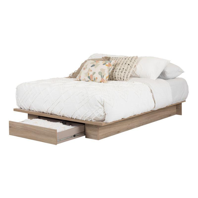 Queen Primo Platform Bed with Storage, No Box Spring Needed - South Shore