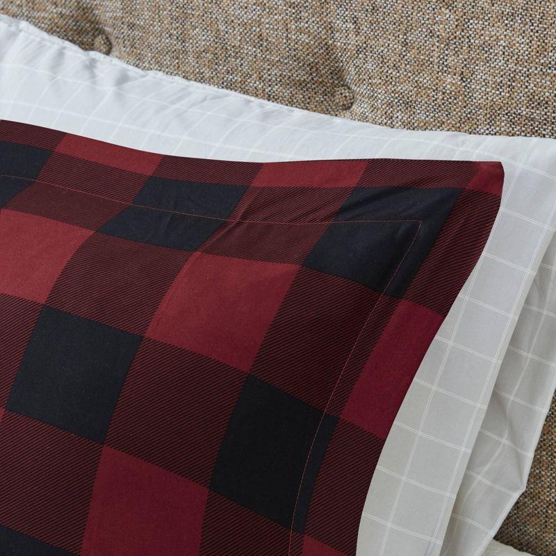 Everest Reversible Plaid Comforter Set with Bed Sheets
