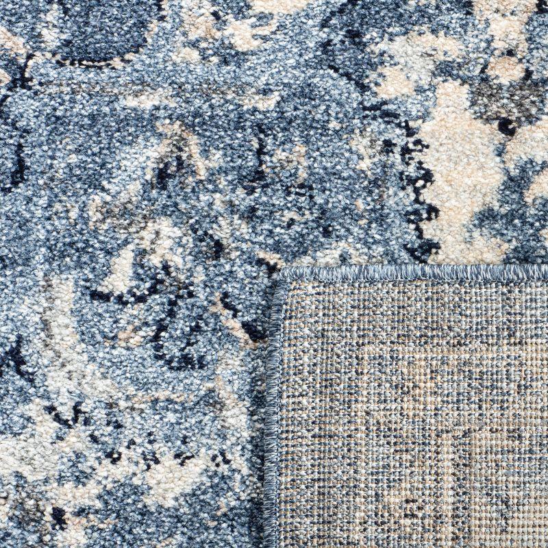 Charleston CHL411 Loomed Indoor Area Rug - Navy/Creme - 6'7"x6'7" - Safavieh