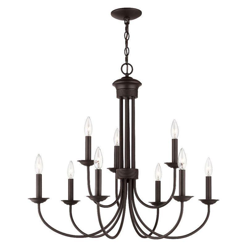 Livex Lighting Estate 9 - Light Chandelier in  Bronze