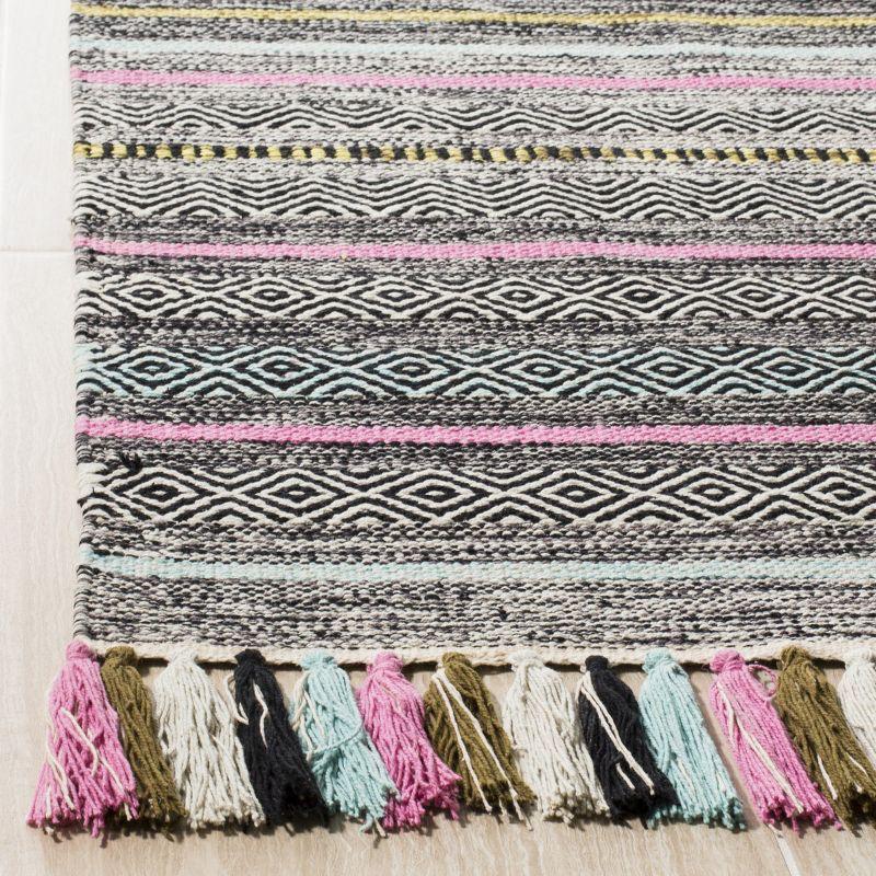 Montauk MTK901 Hand Woven Indoor Accent Rug - Black/Multi - 2'6"x4' - Safavieh.