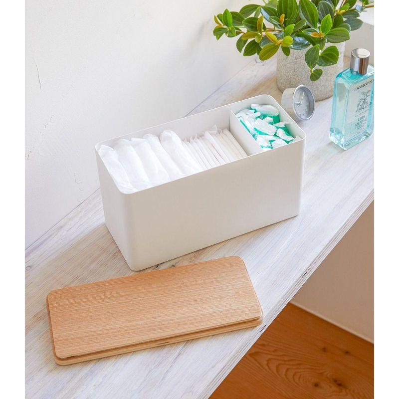 Yamazaki Home Rin Yamazaki Home Countertop Organizer Bathroom Kitchen Toiletries Holder, Sliding Divider
