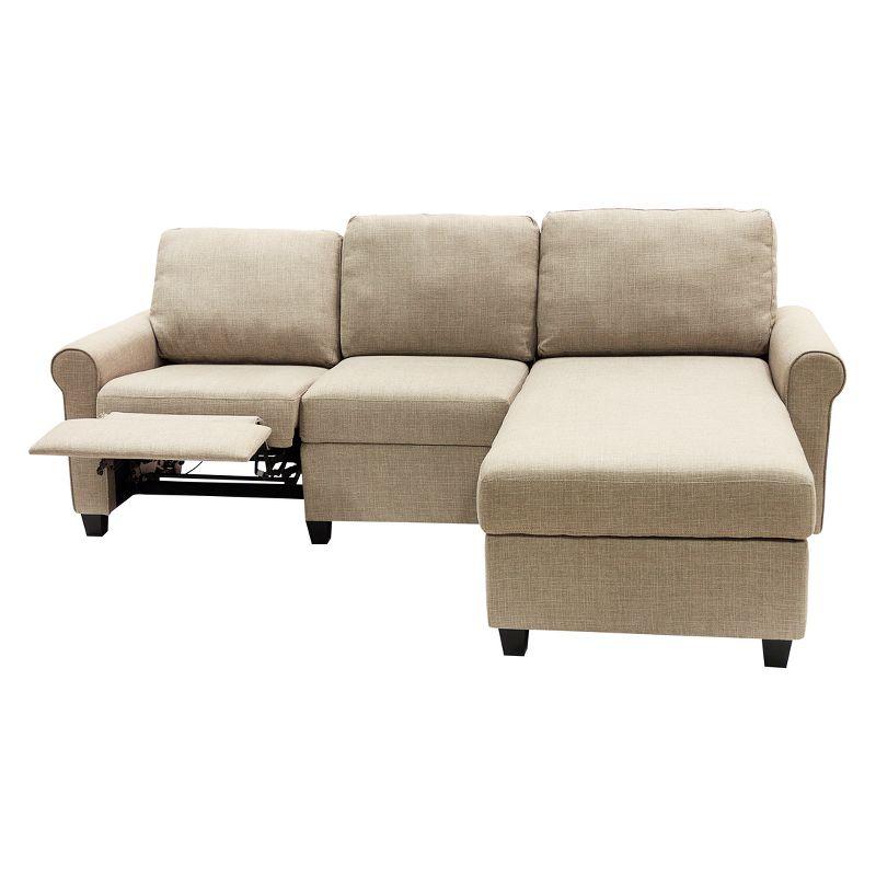Serta Copenhagen Reclining Sectional Sofa with Storage Chaise