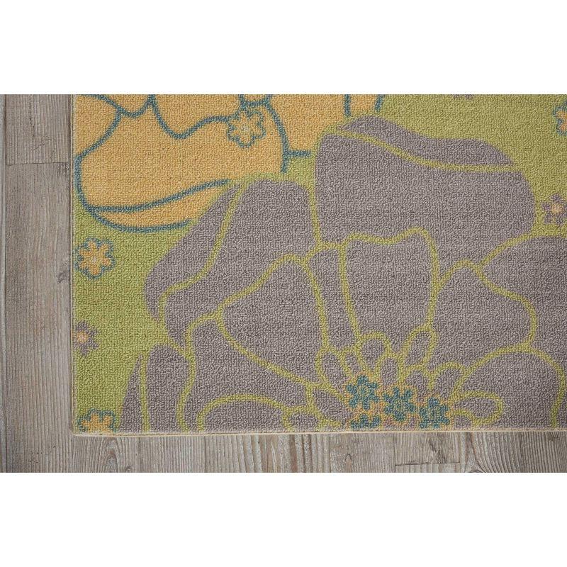 Nourison Home & Garden Green Indoor/Outdoor Area Rug RS021 2'3" x 8'