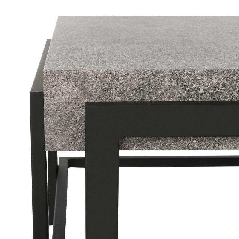 Oliver 43'' Dark Grey and Black Rectangular Wood Coffee Table