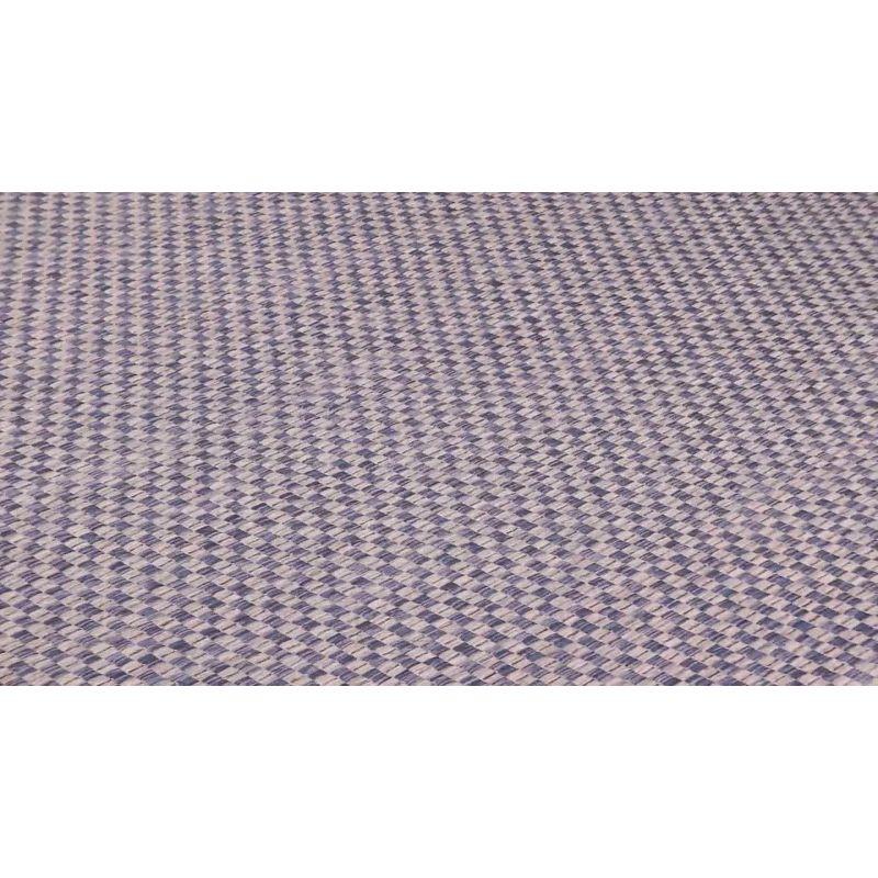 Reversible Light Blue & Light Grey Flat Woven Synthetic Area Rug 8'x11'