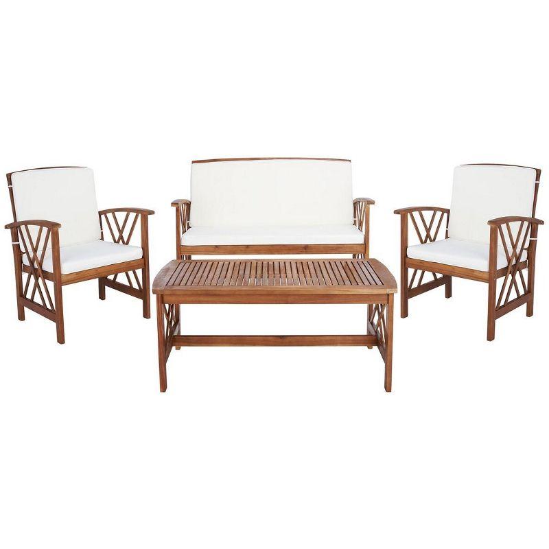 Fontana 4 Piece Set - Indoor/Outdoor - PAT7008 - Natural/Beige - Safavieh